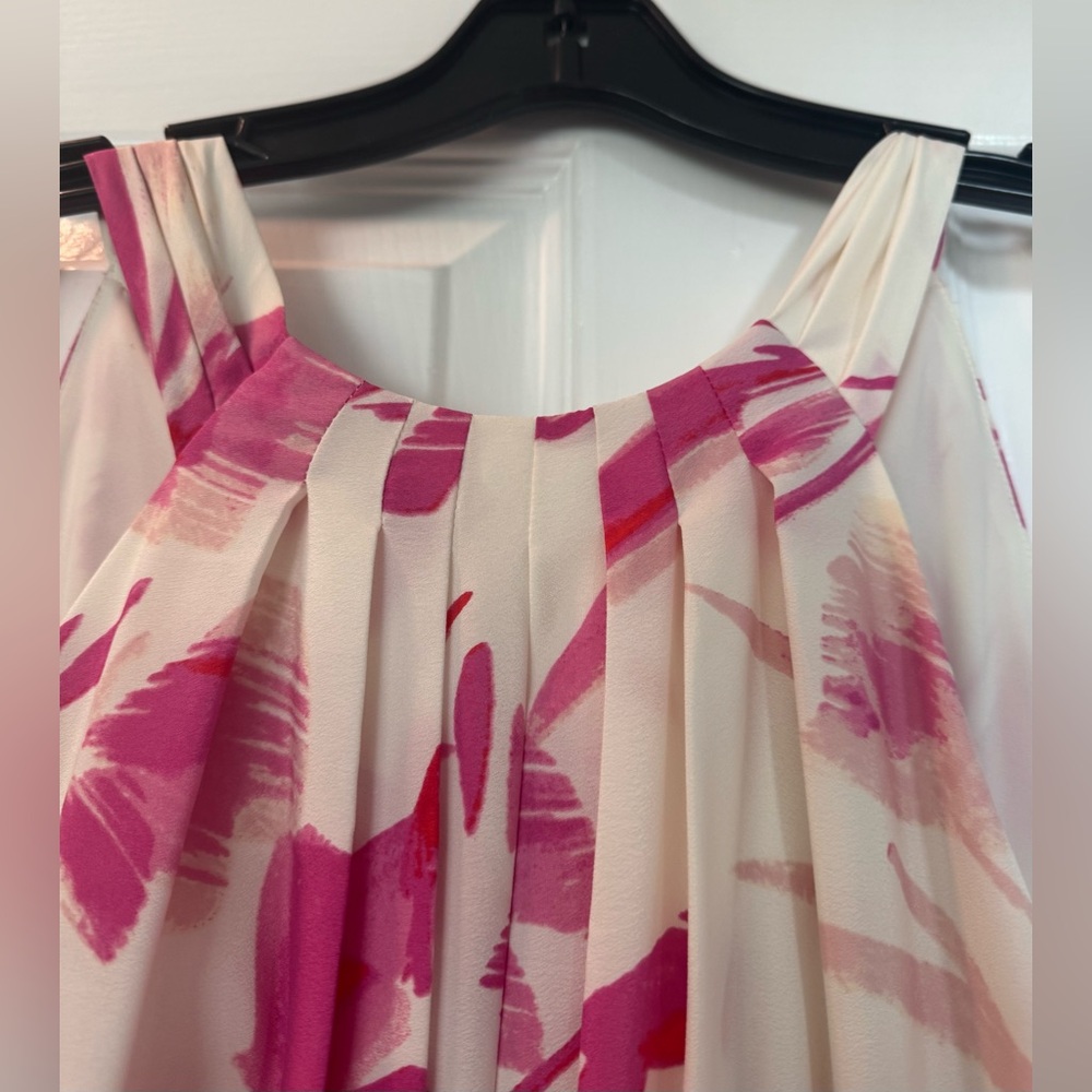 Eliza J Floral Pink and White Maxi Dress - Picture 4 of 13
